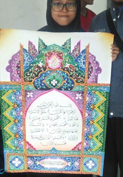 Kota Pekalongan Juara 1 Kaligrafi Hiasan Mushaf Al-Quran pada Pospeda Tingkat Provinsi Jawa Tengah VIII
