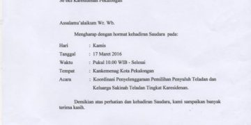 Undangan Rakor Kasi Bimas Islam Se eks Karesidenan Pekalongan