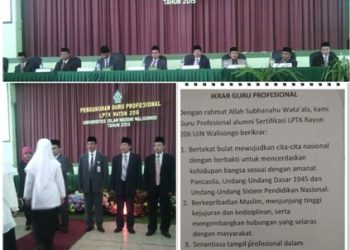 PENGUKUHAN PLPG TAHAP 3 RAYON 206 UIN WALISONGO SEMARANG TAHUN 2015