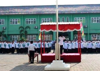 Khidmat, Upacara Peringatan Hari Amal Bhakti ke-74  Kemenag Tahun 2020.