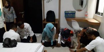 Pengukuran Arah Kiblat Mushola Hotel Damai