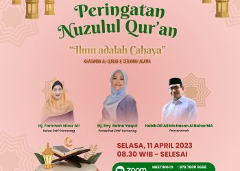 Pengurus DWP Kemenag Kota Pekalongan Hadiri Khataman dan Peringatan Nuzulul Quran 1444 H/2023 M