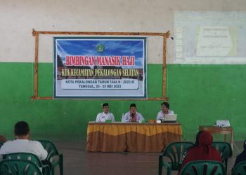 Beri Bimbingan Manasik Haji, Kakamenag Kasiman : Niatkan Ibadah Ikhlas karena Allah