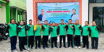 Kick Off HAB Ke-79 Kankemenag Kota Pekalongan Gelar Senam Kesegaran Jasmani Bersama.