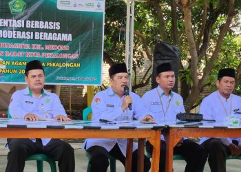 Kepala Kankemenag Kota Pekalongan Resmi Membuka Kegiatan Implementasi Kampung Moderasi Beragama.