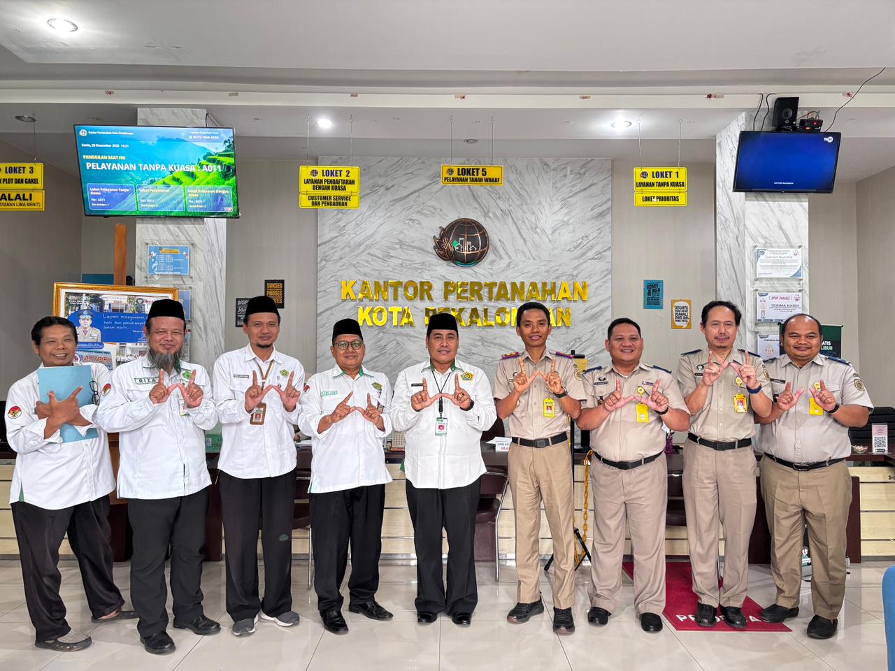 Kakankemenag Kota Pekalongan Audiensi dengan Kantor Pertanahan, Bahas Sertifikasi dan Wakaf Produktif