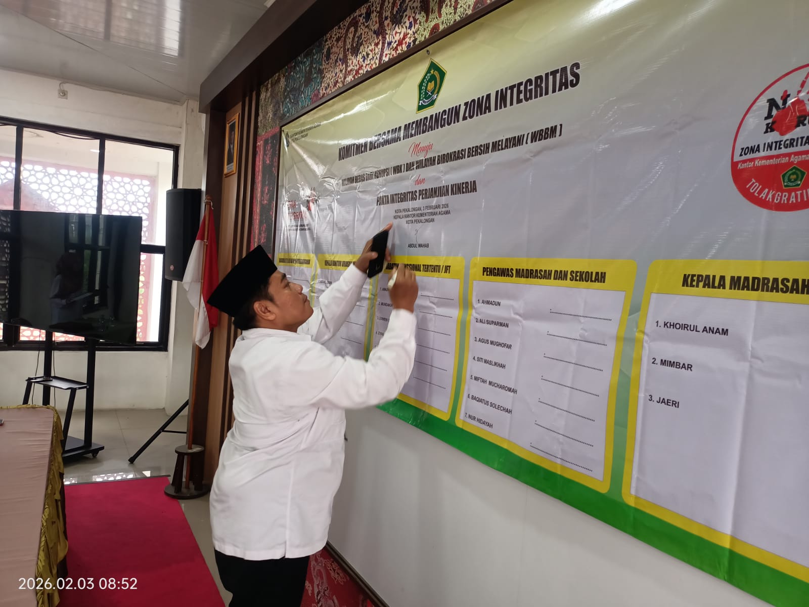 Kemenag Kota Pekalongan Gelar Penandatanganan Pakta Integritas Perjanjian Kinerja